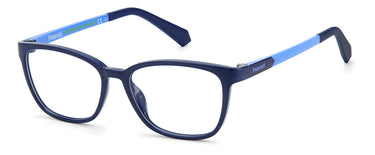 Youth Girls Polaroid Eyeglasses: PLD D826 - Blue Azure(2) SpecSMART Eye Clinic (Diagonal View)